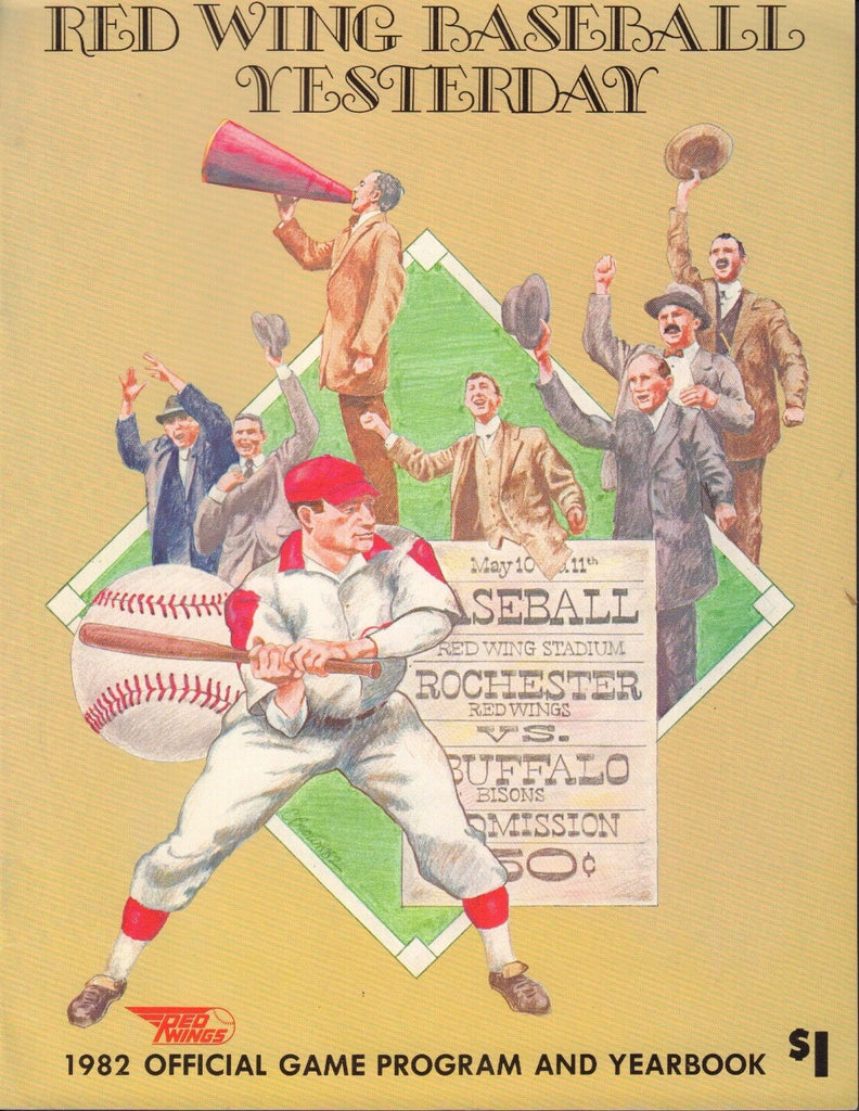 1982 Rochester Red Wings Program & Yearbook 071917nonjhe