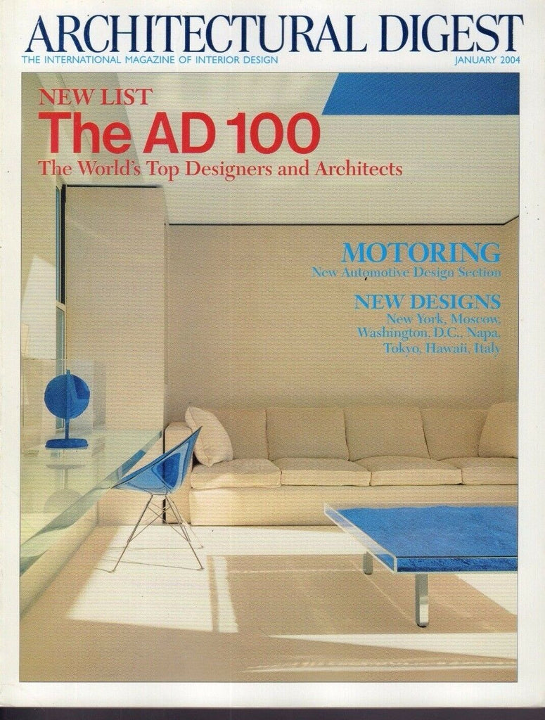 Architectural Digest January 2004 The AD 100 Top Designers 021417DBE3