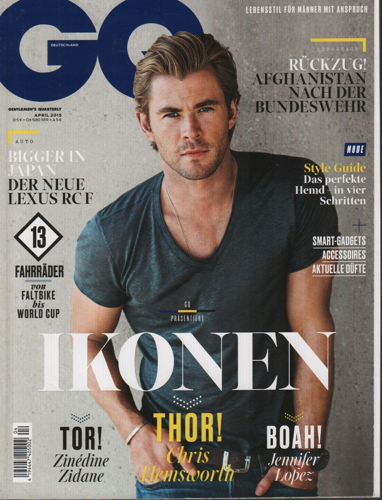 GQ Magazine Germany April 2015 Chris Hemsworth Jennifer Lopez 081518DBE2