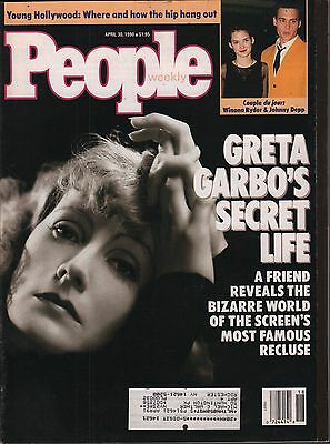 People Weekly April 30 1990 Greta Garbo, Winona Ryder w/ML VG 012916DBE