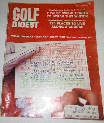 Golf Digest Magazine Dave Marr & 7 False Swing Tenets November 1967 071414R