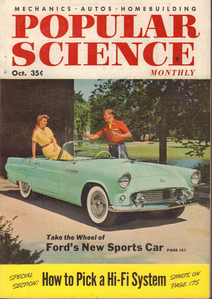 Popular Science Magazine October 1954 Ford's New Sports Car EX 081817nonjhe