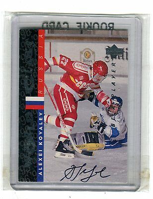Autographed Signed 1995-96 Be A Player Autographs #S182 Alexei Kovalev jh38