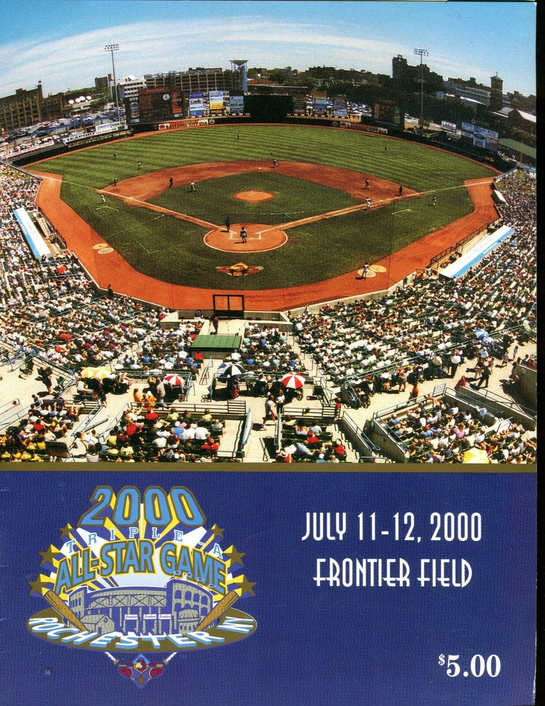 2000 AAA All-Star Game Rochester Frontier Field Program EX 010917jhe