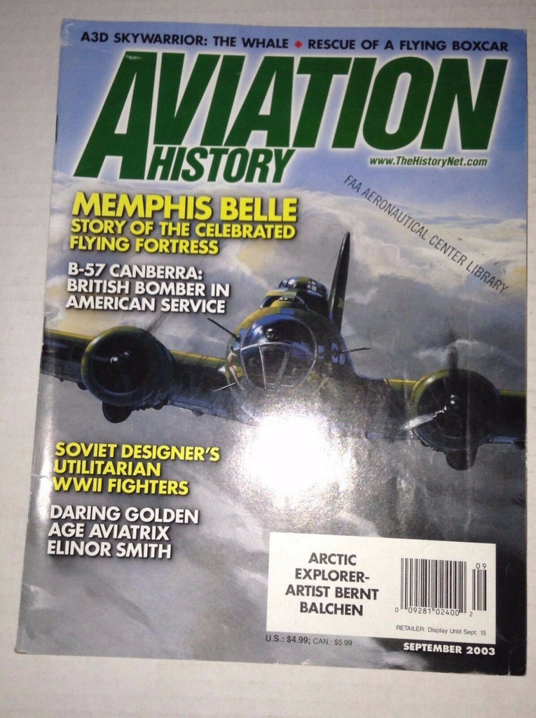 Aviation History Magazine Memphis Belle September 2003 FAL FAA 111716RH
