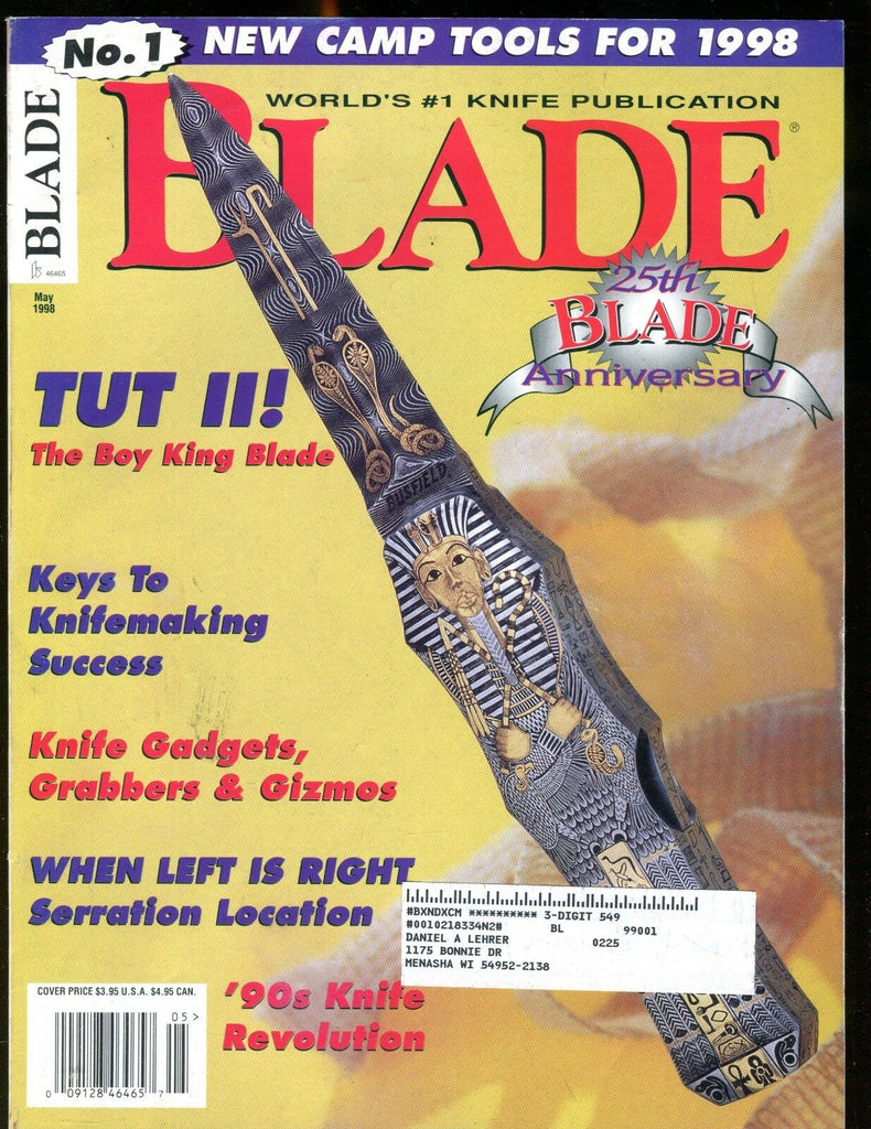 Blade Magazine May 1998 Tut II EX w/ML 012417jhe
