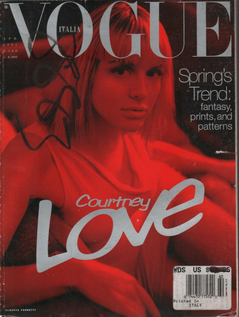 Vogue Italian Fashion Magazine April 1997 Courtney Love 012721ame2