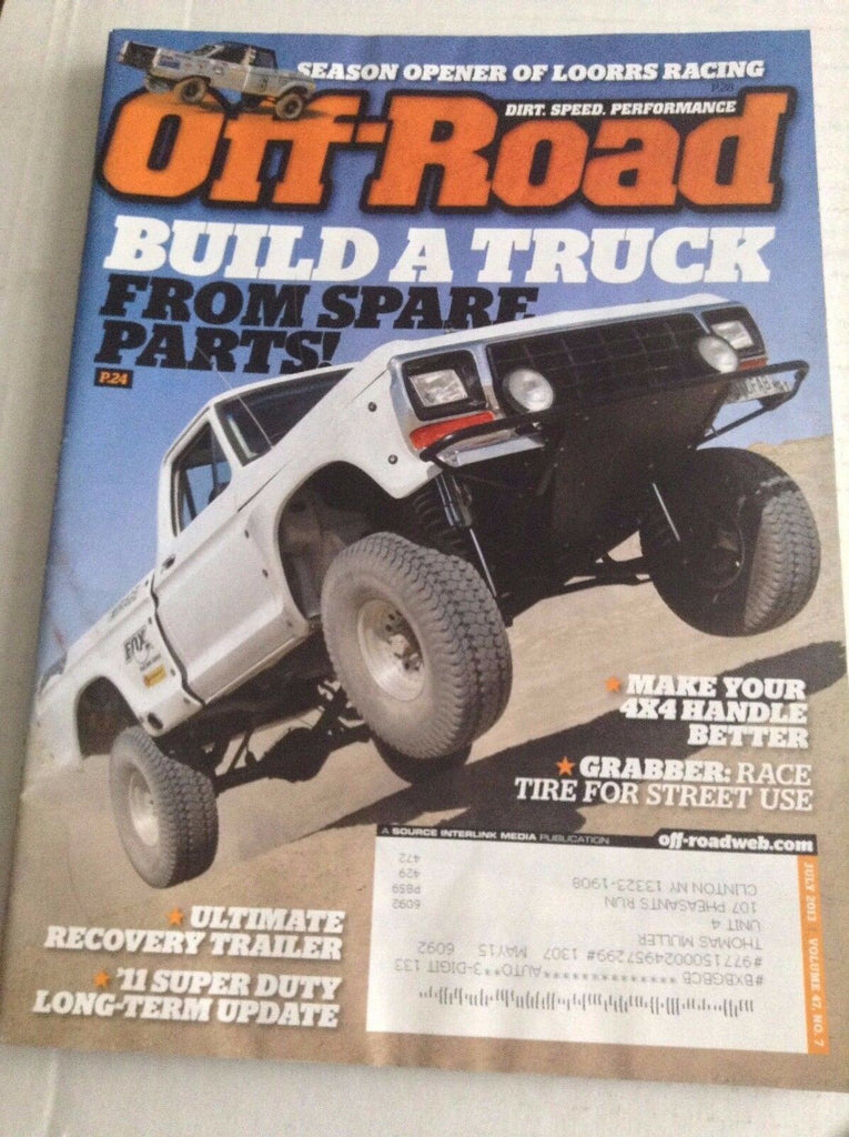 Off-Road Magazine Build A Truck From Spare Parts July 2013 032317NONRH