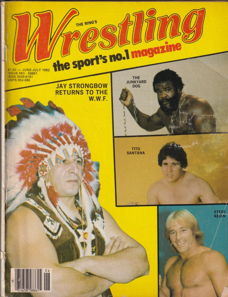 The Ring Wrestling Junkyard Dog Tito Santana June/July 1982 062419nonr