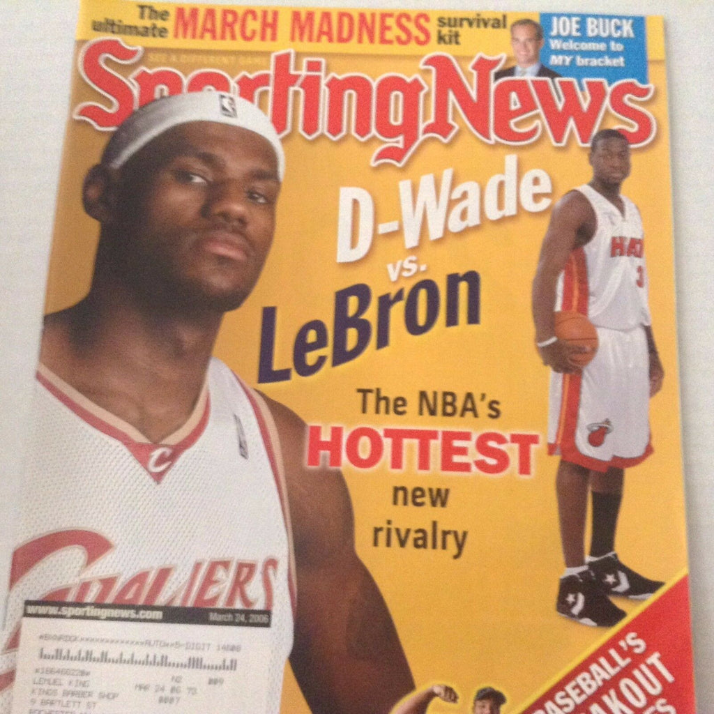 Sporting News Magazine Dwayne Wade LeBron James March 24, 2006 072017nonrh