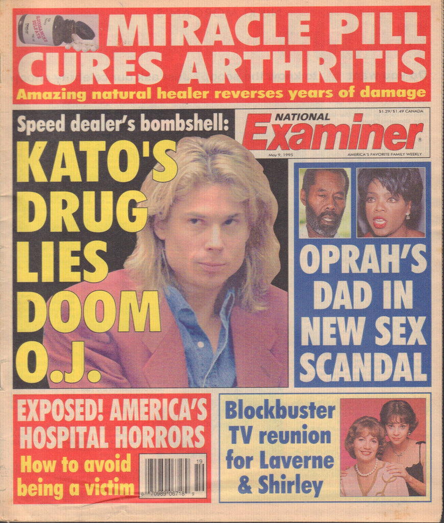 National Examiner May 9 1995 Oj Simposon Oprah kato Laverne & Shirley 042420DBE