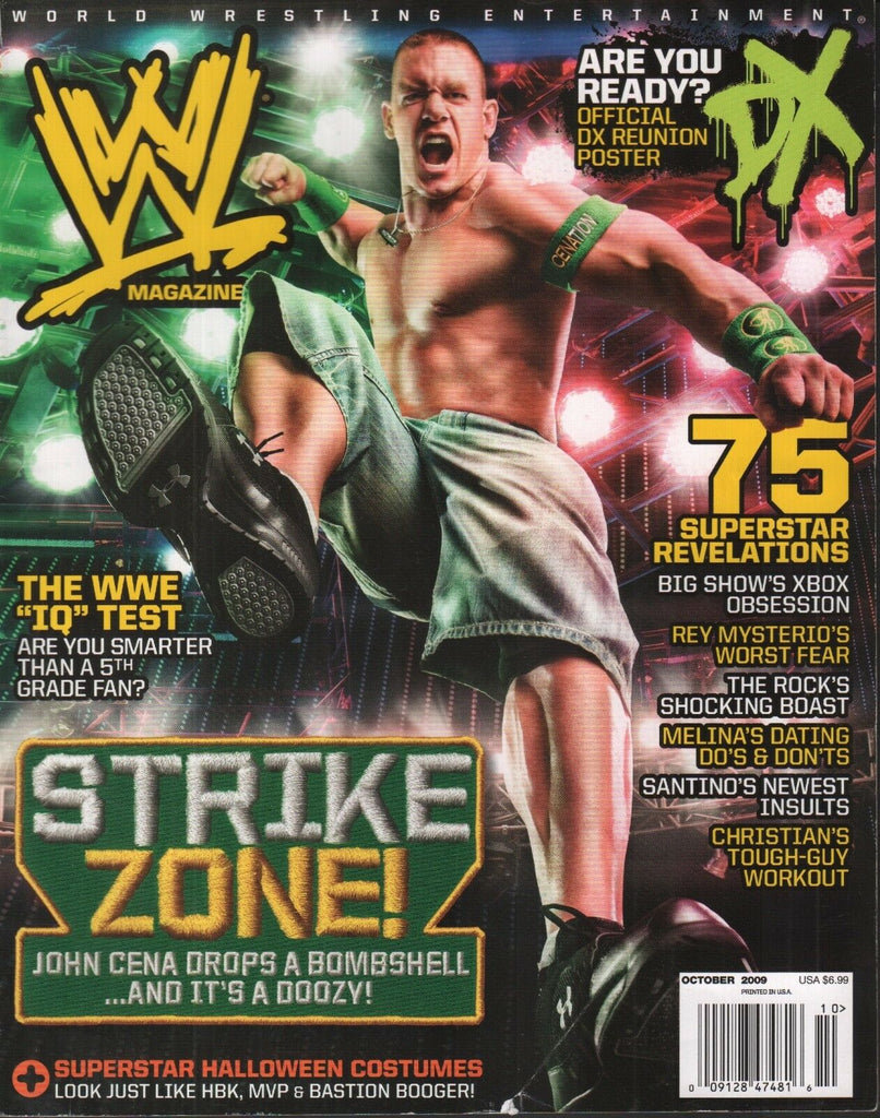 WWE Magazine October 2009 John Cena Rey Mysterio DX 010418AME