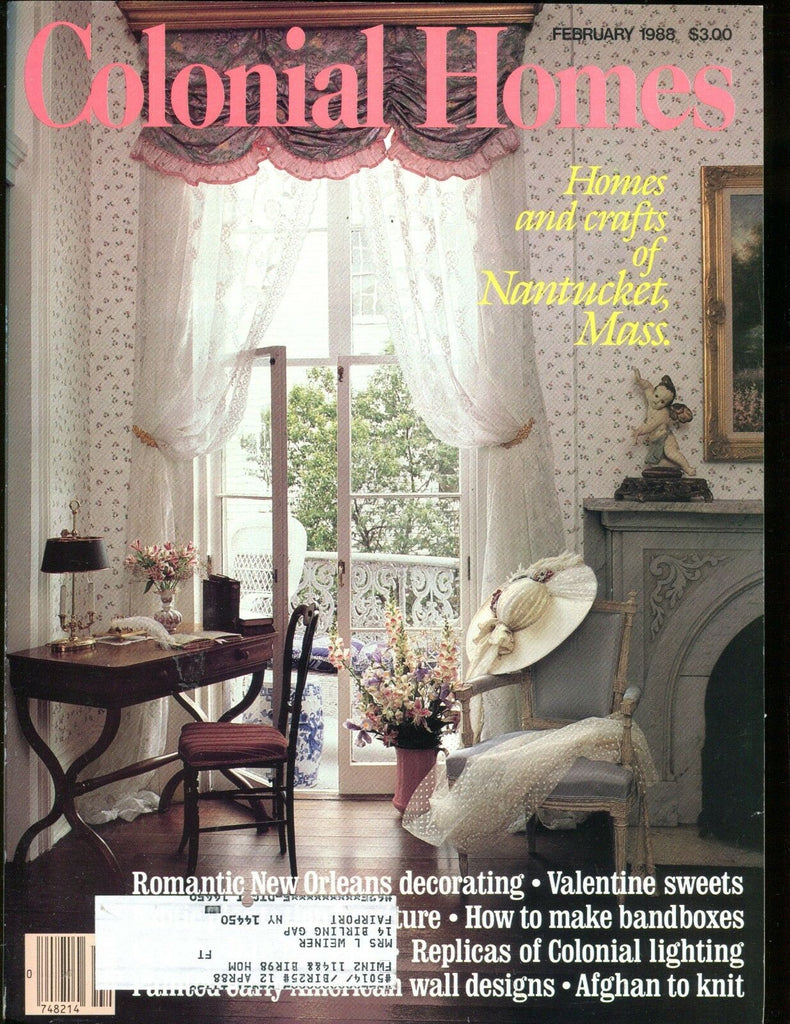 Colonial Homes Magazine February 1988 Nantucket EX w/ML 012417jhe