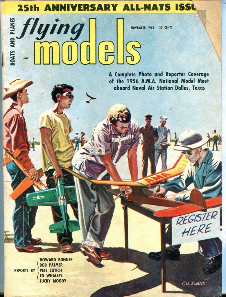 Flying Models Magazine November 1956 Howard Bonner GD No ML 041417nonjhe