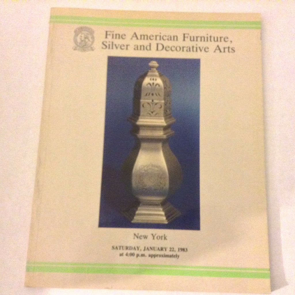 Christie's Art Catalog Fine American Furniture January 22, 1983 060917nonrh