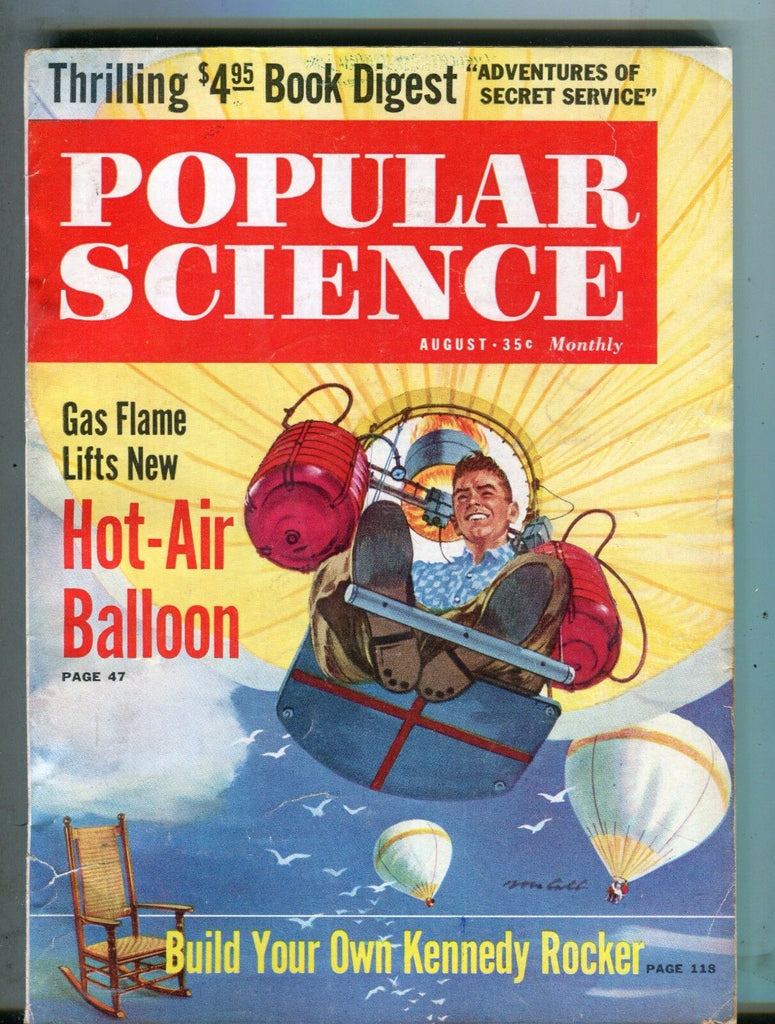 Popular Science Magazine August 1961 Hot-Air Balloon 062217nonjhe