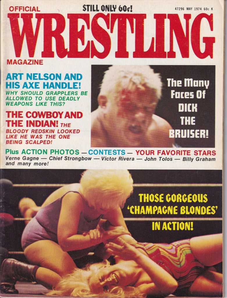 Official Wrestling Art Nelson Verne Gagne Billy Graham May 1974 031919nonr