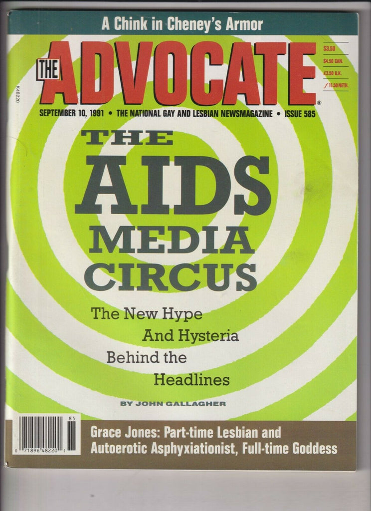 The Advocate Gay Interest Mag The Aids Media Circus September 10 1991 031220nonr