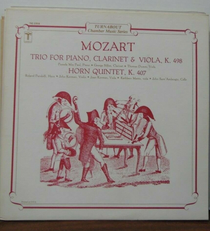 Mozart Trio for Piano Clarinet & Viola K498 Horn Quintet K407 020120LLE