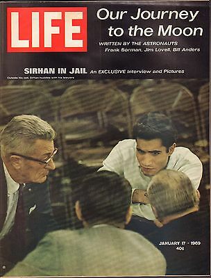 Life Magazine January 17 1969 Birthday, Sirah In Jail VG 042216DBE2