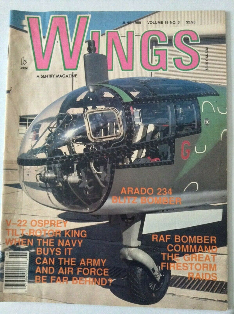 Wings Aviation Magazine Arado 234 Blitz Bomber June 1989 050319nonrh