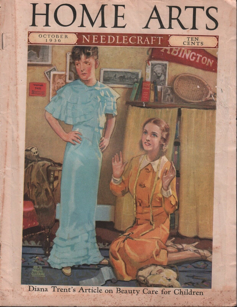 Home Arts October 1936 Diana Trent Agnes Heisler Barton 101718DBE