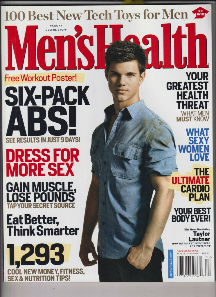 Men's Health Mag Taylor Lautner Six Pack Abs December 2009 031320nonr