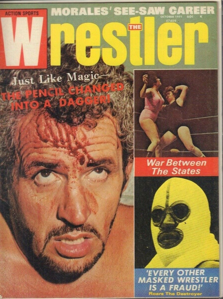 The Wrestler October 1971 Pedro Morales The Destroyer 022719DBE