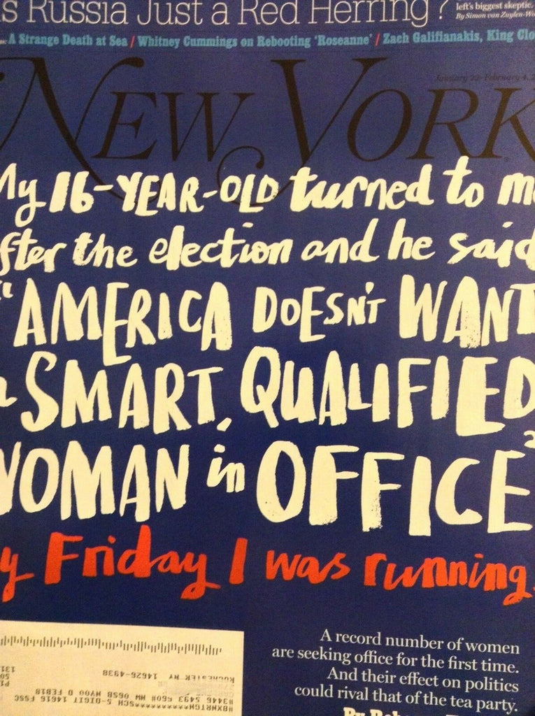 New York Magazine America Doesn't Want A Woman? Jan/Feb 2018 040418nonrh