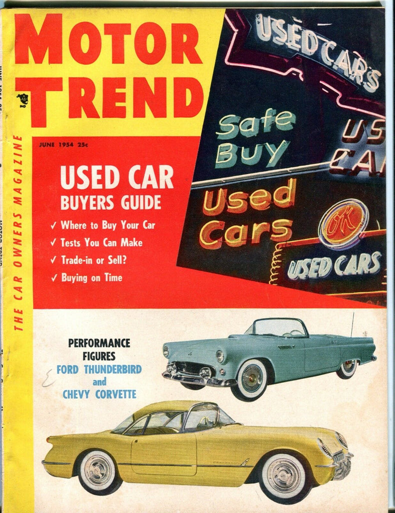 Motor Trend Magazine June 1954 Ford Thunderbird VG No ML 053117nonjhe
