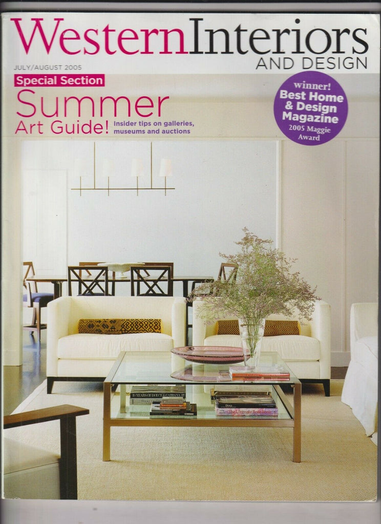 Western Interiors And Design Mag Summer Art Guide July/Aug 2005 021920nonr