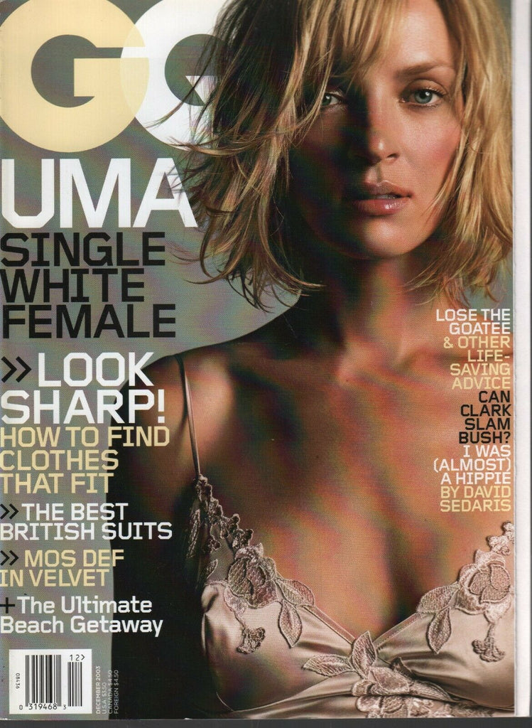 GQ Men's Magazine December 2003 Uma Thurman 031120AME