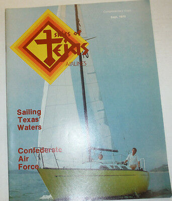 Skies Of Tekis Airlines Magazine Sailing Texas Waters September 1979 041015R