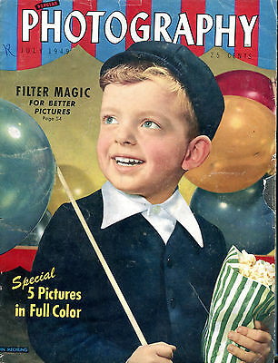 Popular Photography Magazine July 1949 Filter Magic VG 062916jhe