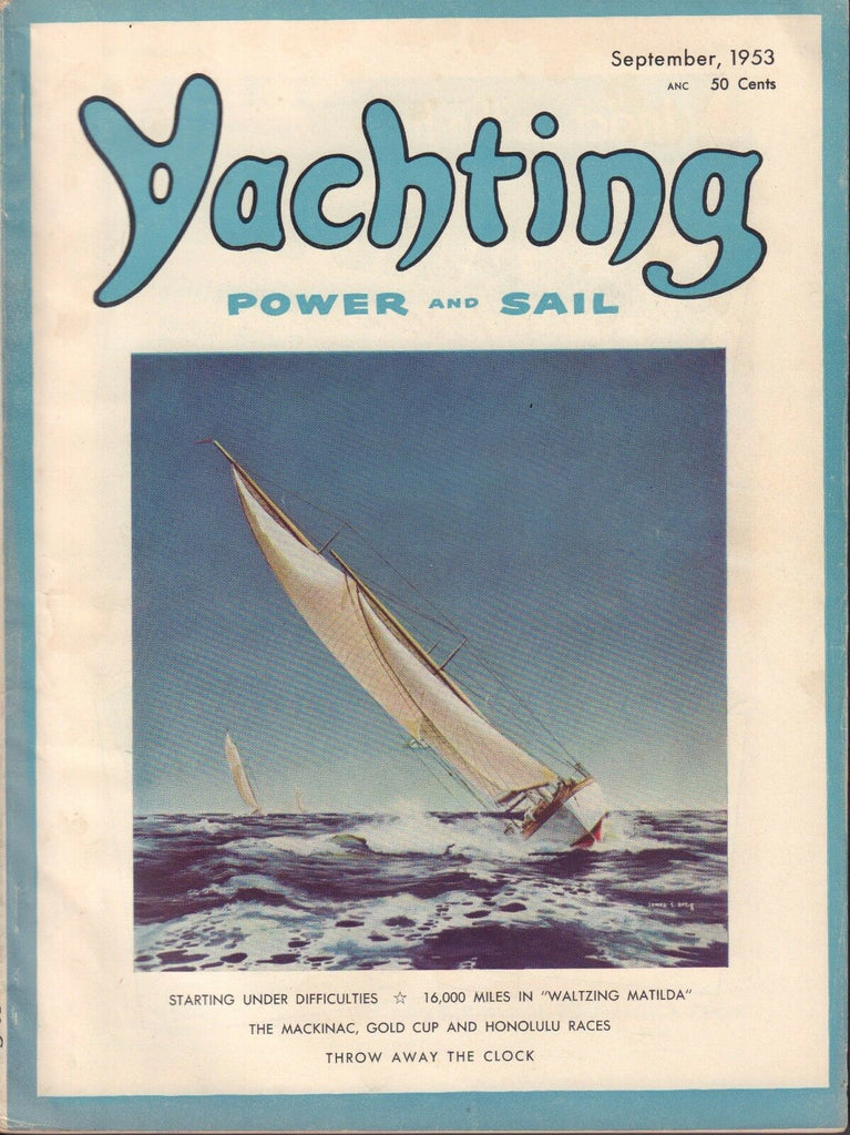 Yachting September 1953 Starting Under Difficulties 042817nonDBE