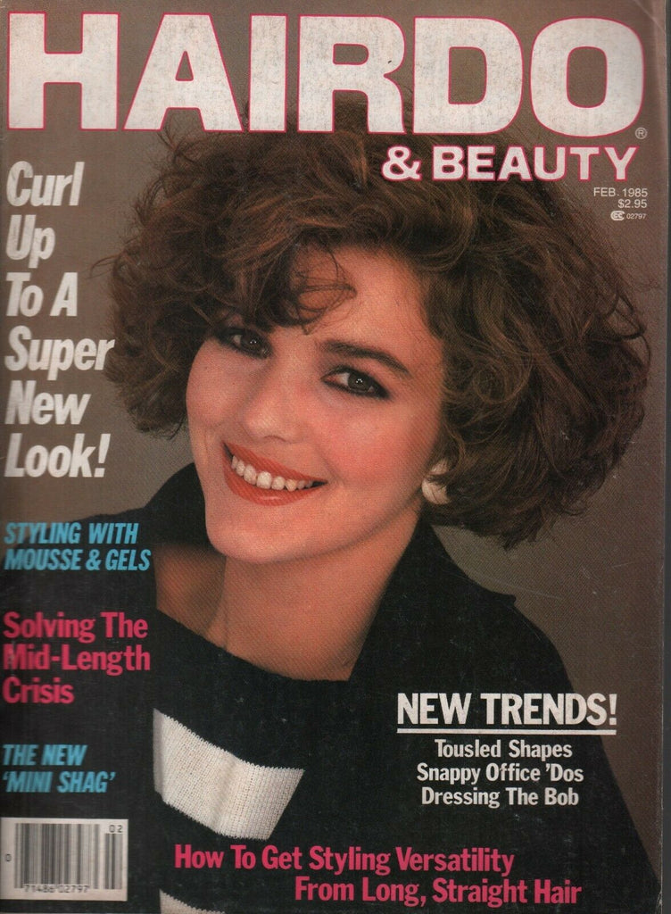 Hairdo & Beauty February 1985 Vintage Hairstyle Magazine 072619AME2