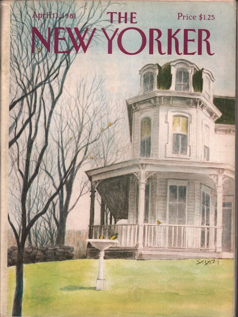 The New Yorker April 13 1981 Charles Saxon Calvin Trillin 022420AME2