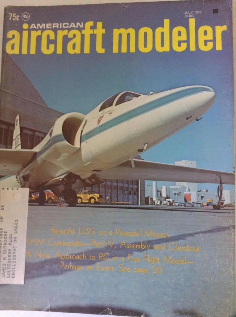 Aircraft Modeler Magazine U-2s On A Peaceful Mission July 1972 041817nonrh2