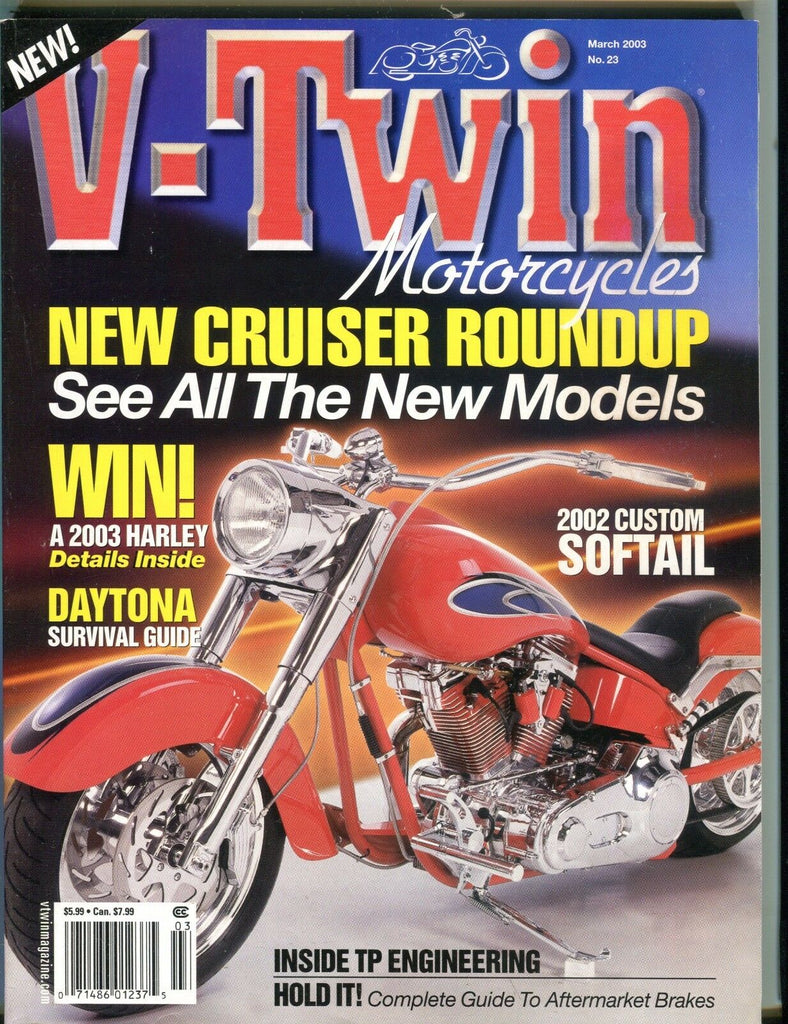 V-Twin Magazine March 2003 Custom Softtail EX 050117nonjhe