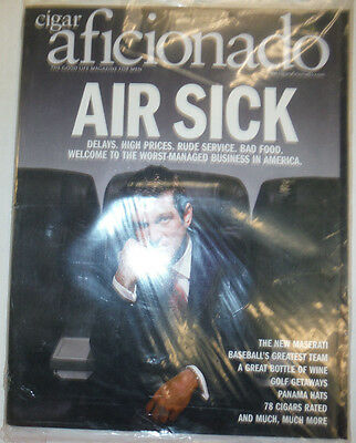 Cigar Aficionado Magazine Maserati Air Planes August 2002 SEALED 033115R