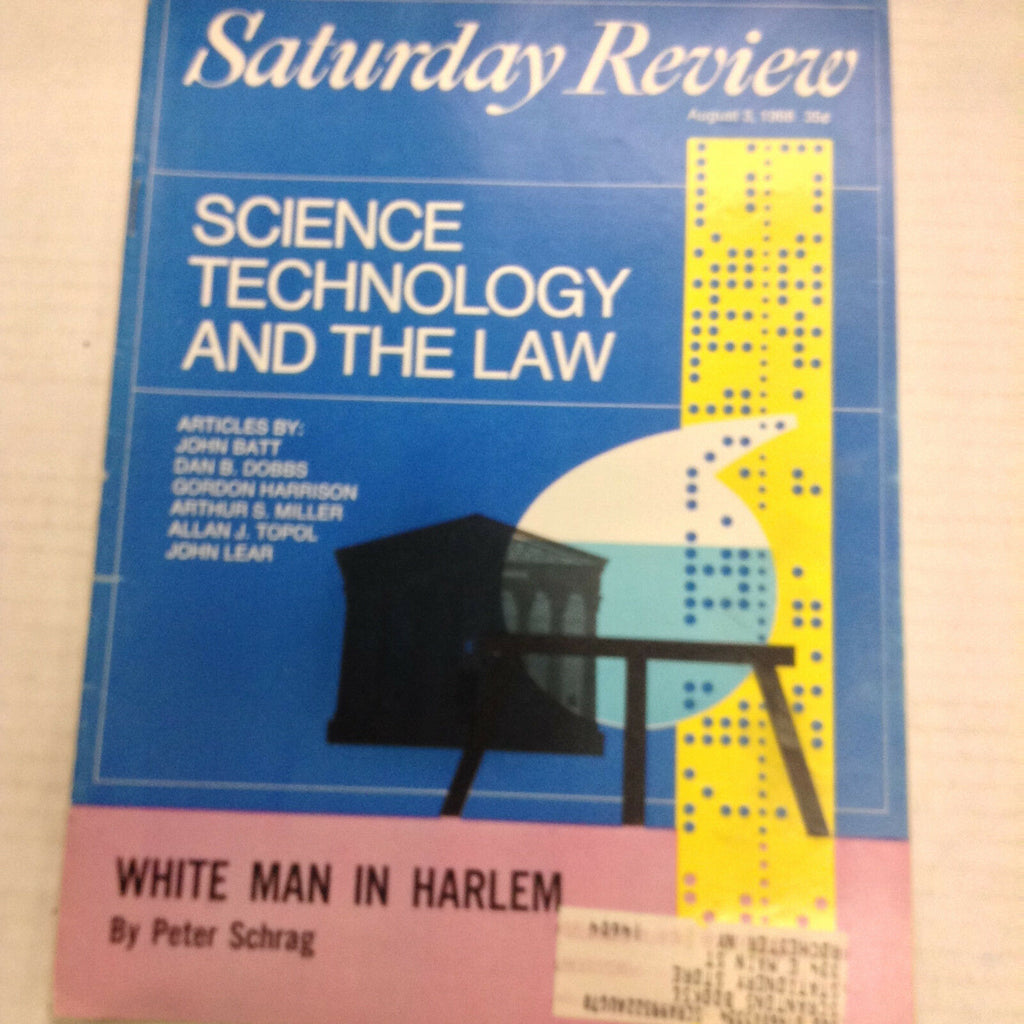 Saturday Review Magazine Science Tech Of The Law August 3, 1968 053117nonrh