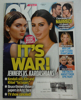 Ok! Magazine Cameron Kim Kardashian & Couteney Cox November 2014 051415R