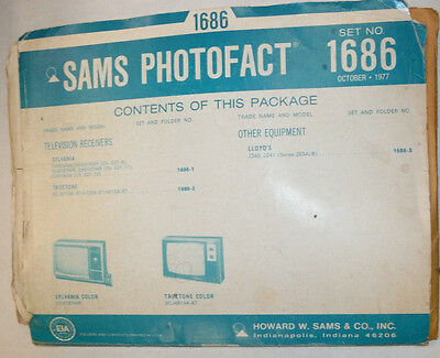 Sams Photofact Magazine Sylvania & Truetone No.1686 October 1977 022615r