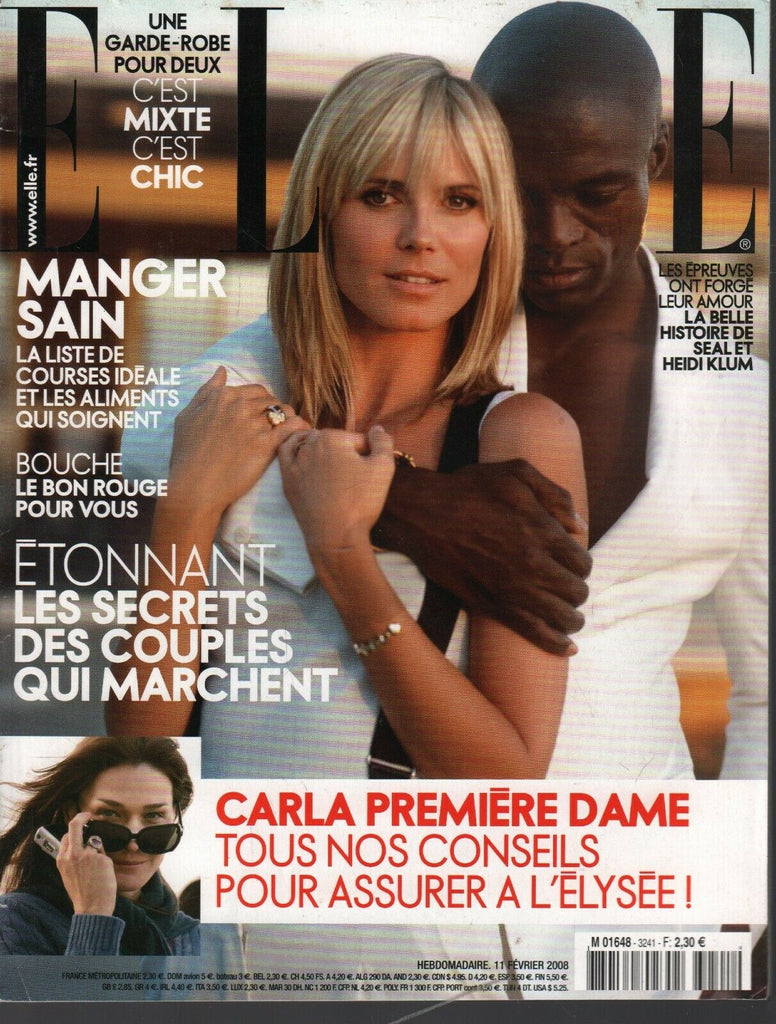 Elle French Fashion Magazine February 11 2008 Heidi Klum Seal 091420ame