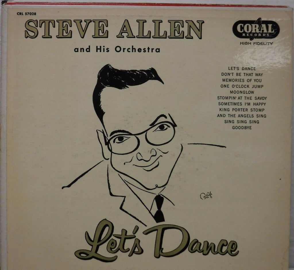 Steve Allen Let's Dance 33RPM CRL57028 PROMO 010217LLE