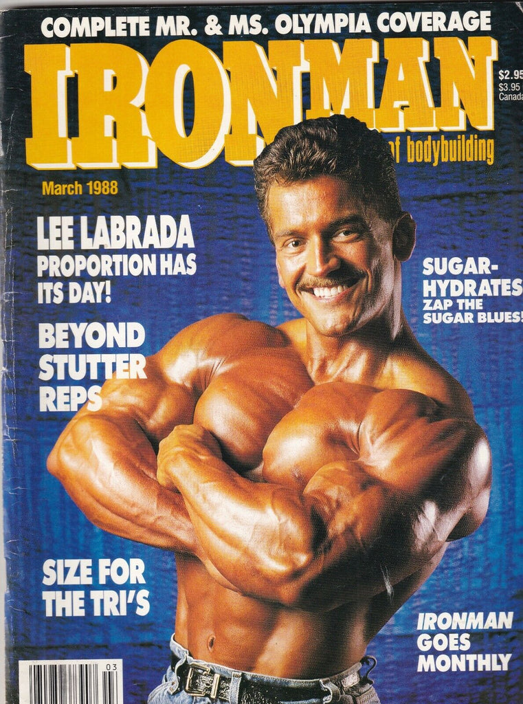 Ironman Mag Lee Labrada Sugar Hydrates March 1988 100319nonr