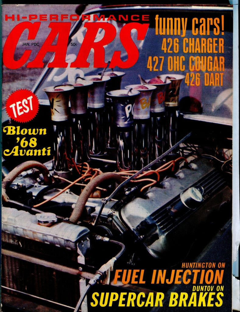 Hi-Performance Cars Magazine January 1968 '68 Avanti EX No ML 040617nonjhe