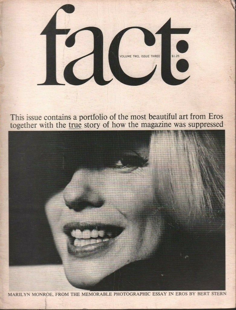 Fact: Vol 2 Issue 3 June 11 1973 Marilyn Monroe Bert Stern 011720AME3