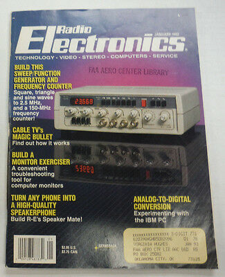 Radio Electronics Magazine Function Generator January 1992 FAL 062315R