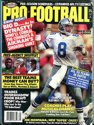 Pro Football 1993 NFL Kickoff Troy Aikman Cowboys VG 042116jhe